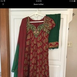 Indian Pakistani Salwar Anarkali chudidar saree